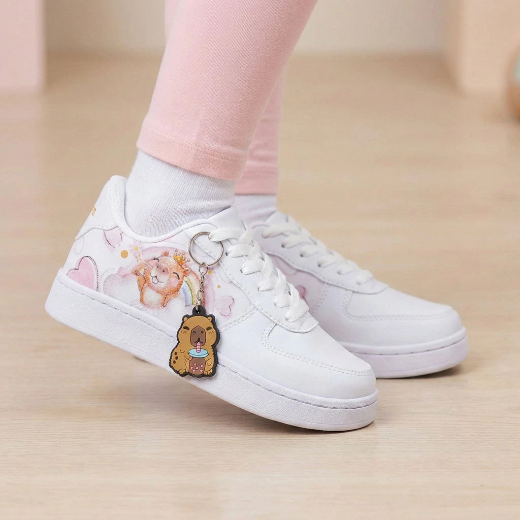 Tênis Infantil/Feminino Capivara 26 ao 37 Personagem - Conforto Prolongado - Dia a Dia e Escola