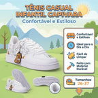 Tênis de Colorir Infantil Feminino Capivara 26 ao 37 Conforto Diversão Escola Passeio e Casual